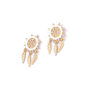 ATRAPASUEÑOS ARETES (DORADO)