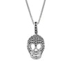 CALAVERA NEGRA COLLAR (PLATA)