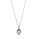 CALAVERA NEGRA COLLAR (PLATA)