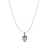 CALAVERA NEGRA COLLAR (DORADO)