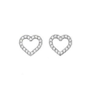 CORAZÓN ABIERTO ARETES (PLATA)