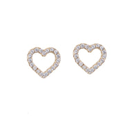 CORAZÓN ABIERTO ARETES (DORADO)