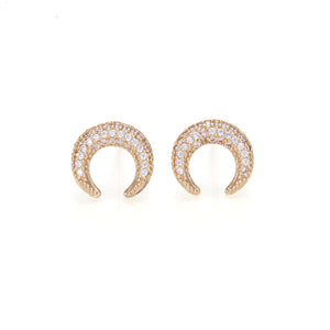 CUERNO DE LUNA ARETES (DORADO)