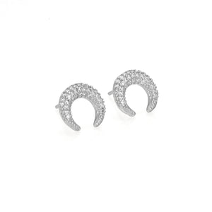 CUERNO DE LUNA ARETES (PLATA)
