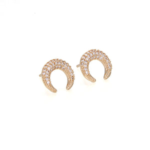 CUERNO DE LUNA ARETES (DORADO)