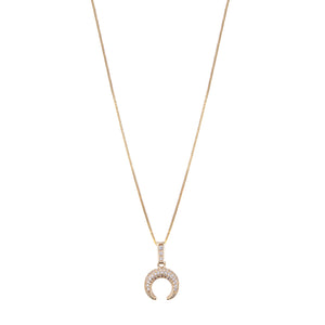 CUERNO DE LUNA COLLAR (DORADO)