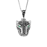 EL GRAN JAGUAR NEGRO COLLAR (PLATA)