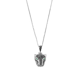 EL GRAN JAGUAR NEGRO COLLAR (PLATA)