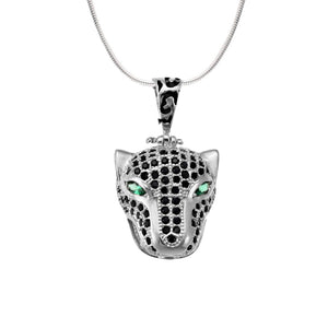 EL GRAN JAGUAR NEGRO COLLAR (PLATA)