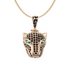 EL GRAN JAGUAR NEGRO COLLAR (DORADO)