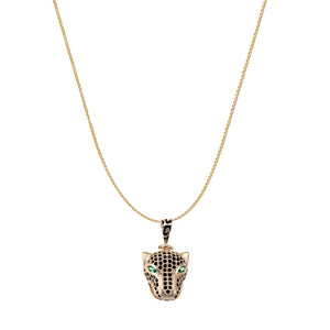 EL GRAN JAGUAR NEGRO COLLAR (DORADO)