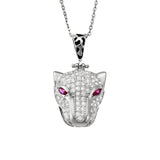 EL GRAN JAGUAR BLANCO COLLAR (PLATA)