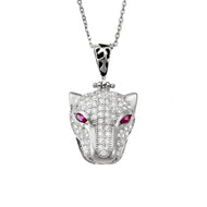 EL GRAN JAGUAR BLANCO COLLAR (PLATA)
