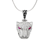 EL GRAN JAGUAR BLANCO COLLAR (PLATA)