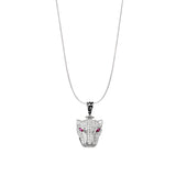 EL GRAN JAGUAR BLANCO COLLAR (PLATA)