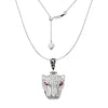 EL GRAN JAGUAR BLANCO COLLAR (PLATA)