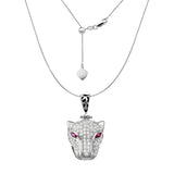 EL GRAN JAGUAR BLANCO COLLAR (PLATA)