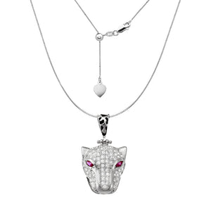 EL GRAN JAGUAR BLANCO COLLAR (PLATA)