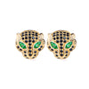 EL JAGUAR NEGRO ARETES (DORADO)