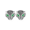 EL JAGUAR NEGRO ARETES (PLATA)