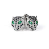 EL JAGUAR NEGRO ARETES (PLATA)