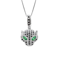 EL JAGUAR NEGRO COLLAR (PLATA)