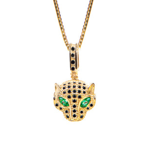EL JAGUAR NEGRO COLLAR (DORADO)