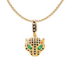 EL JAGUAR NEGRO COLLAR (DORADO)