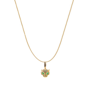 EL JAGUAR NEGRO COLLAR (DORADO)