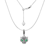 EL JAGUAR NEGRO COLLAR (PLATA)