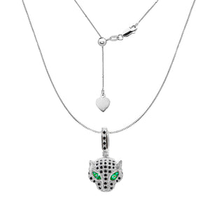 EL JAGUAR NEGRO COLLAR (PLATA)