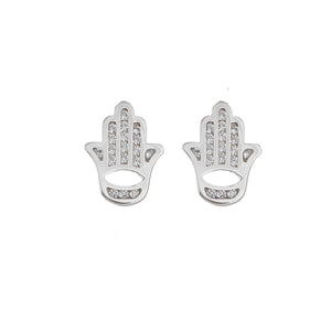 LA MANO BLANCA ARETES (PLATA)