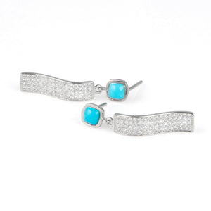 LA ONDA AZUL ARETES (PLATA)