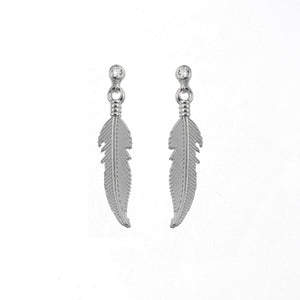 LA PLUMA ARETES (PLATA)