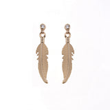 LA PLUMA ARETES (DORADO)