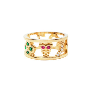 ANILLO LUCKY DORADO