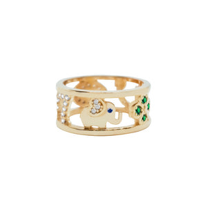 ANILLO LUCKY DORADO