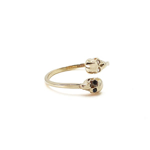 ANILLO CALAVERA DOBLE