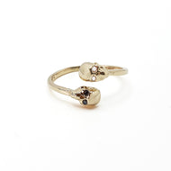 ANILLO CALAVERA DOBLE