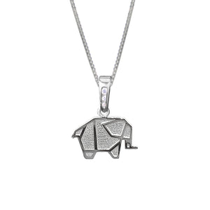 ELEFANTE ORIGAMI (PLATA)