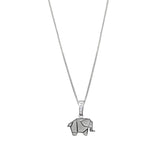 ELEFANTE ORIGAMI (PLATA)