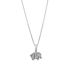 ELEFANTE ORIGAMI (PLATA)