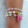 JUST LOVE PULSERAS CUARZO Y MORGANITA