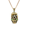 COLLAR LEOPARDO DORADO